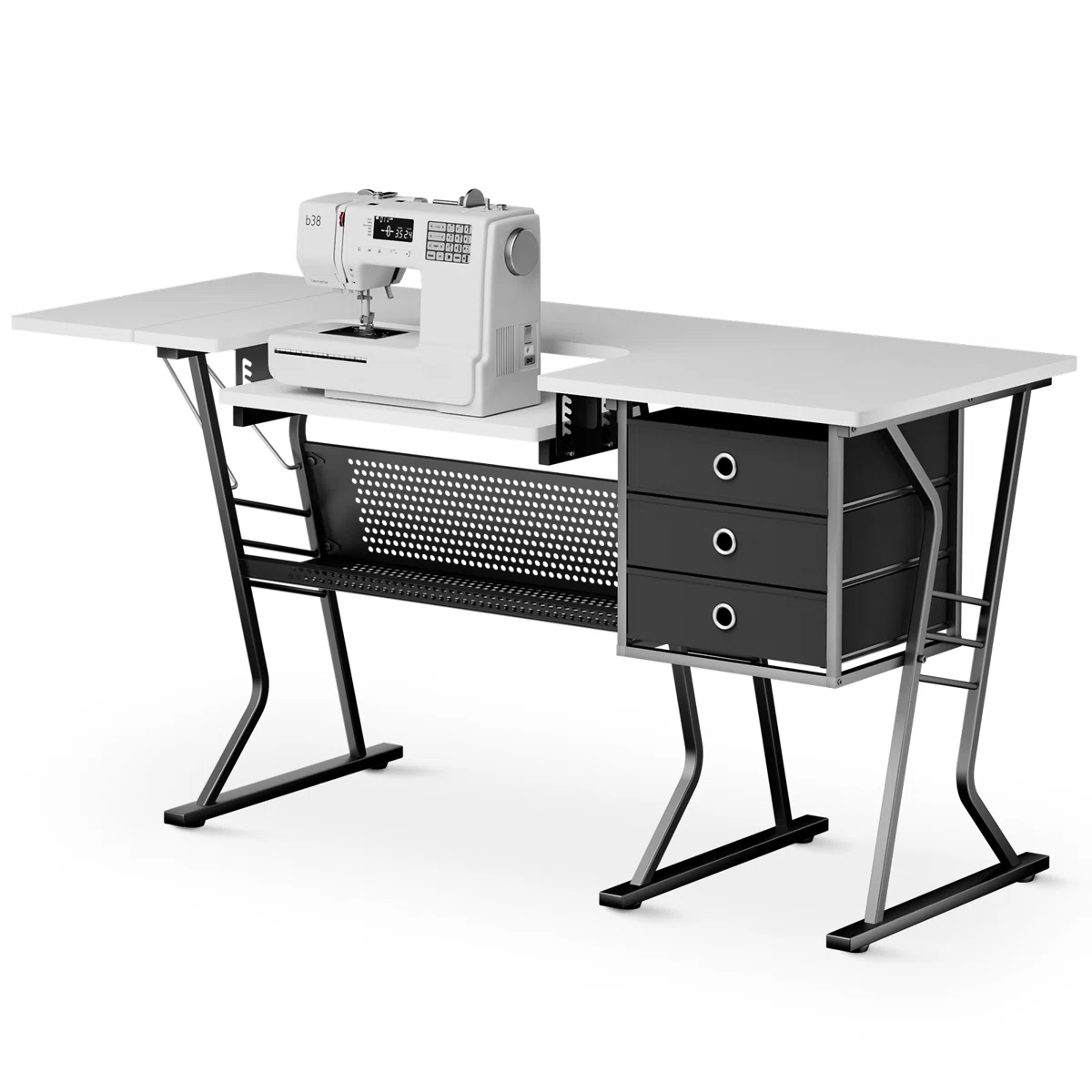 60" W X 23.5" D Sewing Table With Height Adjustable Platform - Image 3